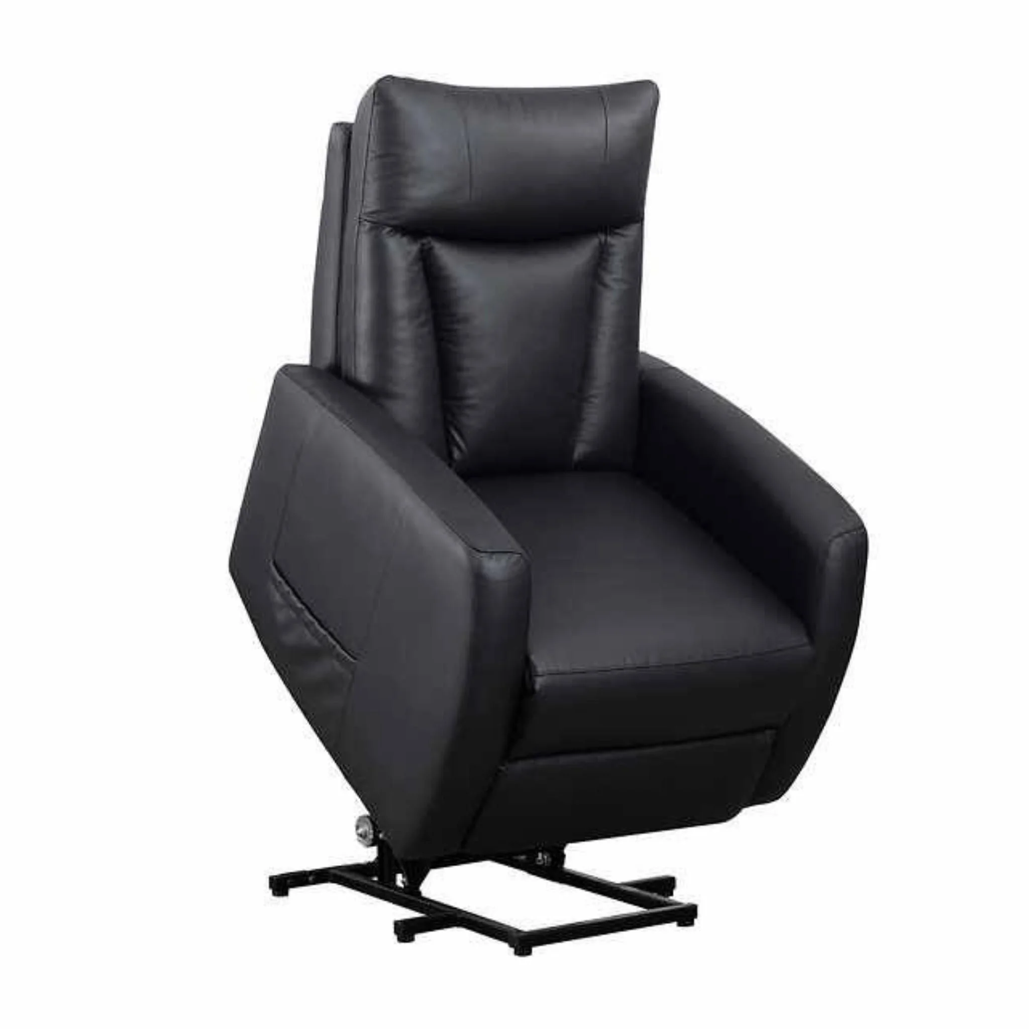 Sealy Brant Traditional Top Grain Leather Lift Chair - Black